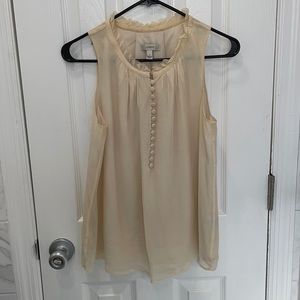 Silk J Crew sleeveless blouse